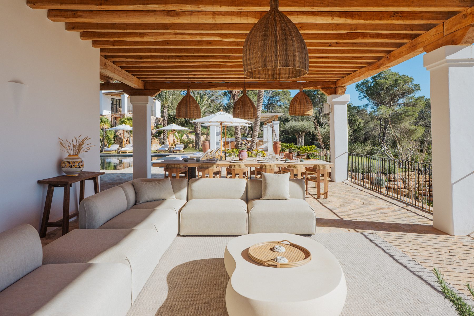 Design-led interior of an Ibiza villa
