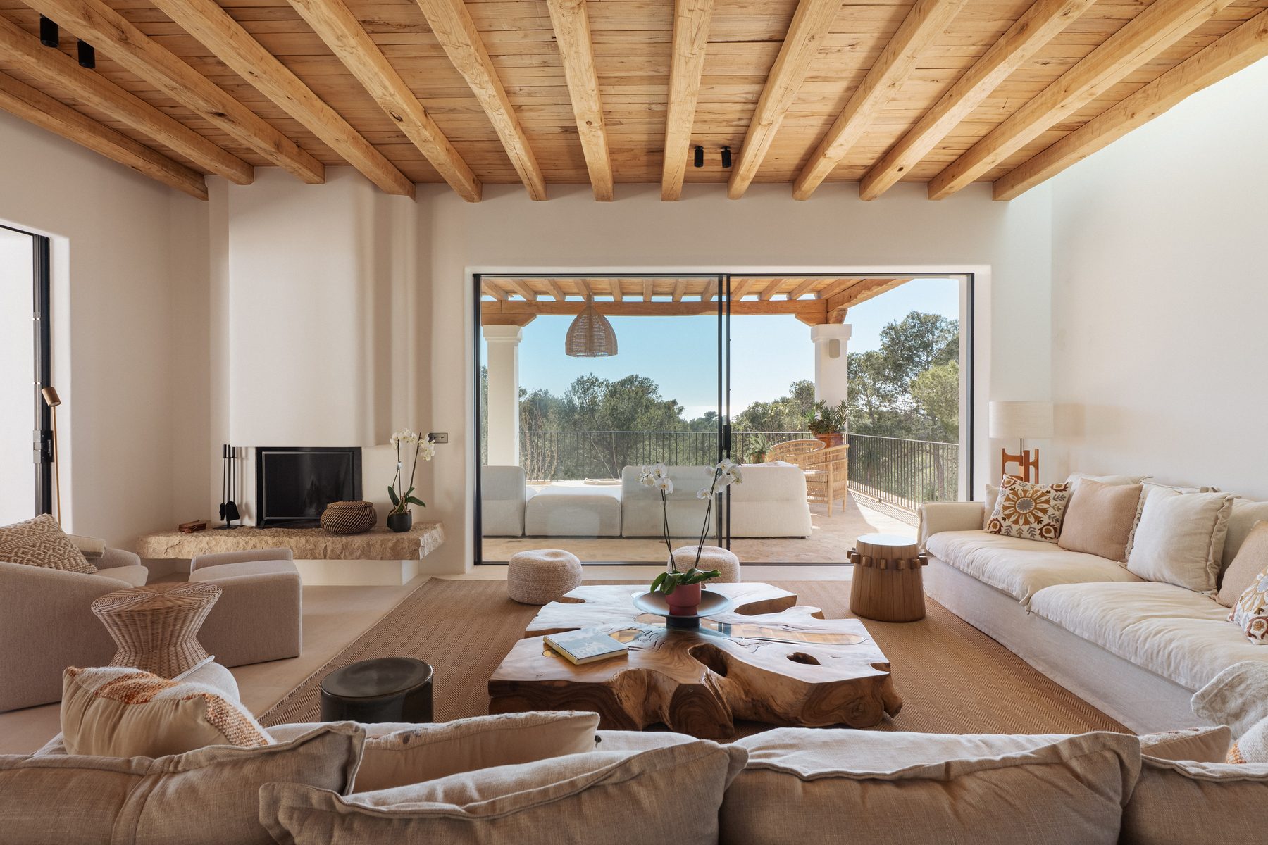 Interior of an Ibiza rental villa